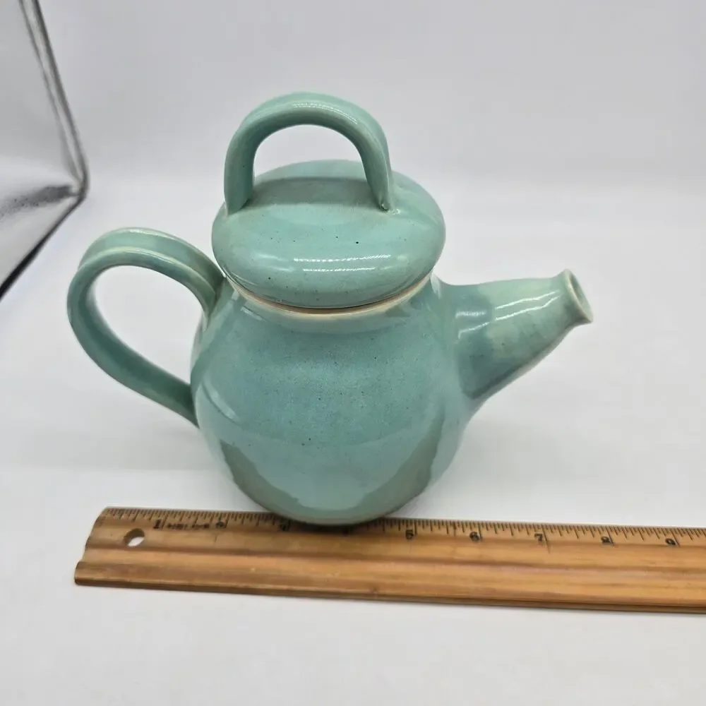 None and/or Unknown rustic signed teapot